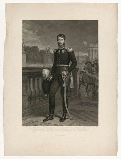 Friedrich Wilhelm III. auf der Place de la Concorde von Ludwig Buchhorn