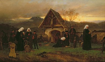 Allerseelen auf dem Friedhof von Ludwig Friedrich Wilhelm Riefstahl