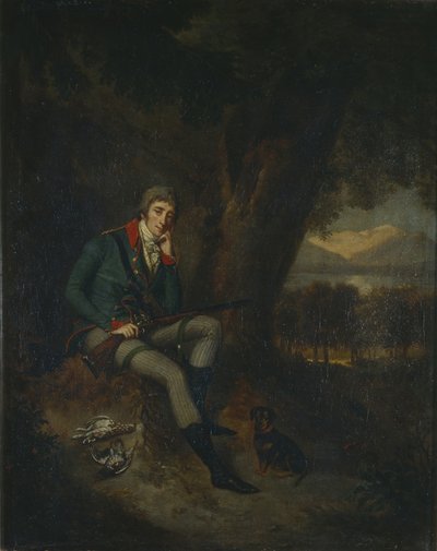 Porträt von Graf Nikita Petrowitsch Panin 1770-1837 in Jagdkleidung von Ludwig Guttenbrunn