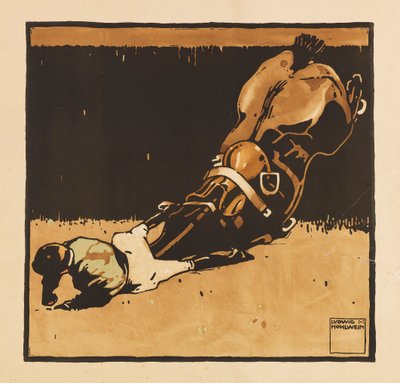 Aus dem Portfolio Turf. Zwölf Pferderennbilder, 1909 von Ludwig Hohlwein