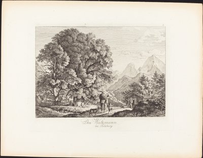 Der Watzmann bei Salzburg von Ludwig Richter