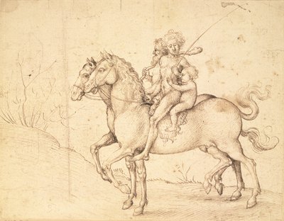 Wilde auf Pferden von Ludwig Schongauer