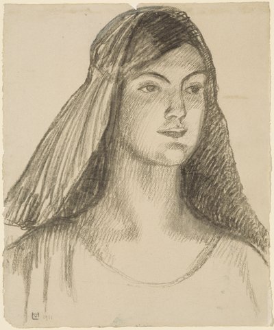 Bildnis einer jungen Frau von Ludwig von Hofmann