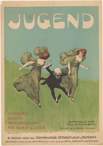 Plakat für die Zeitschrift Jugend von Ludwig von Zumbusch