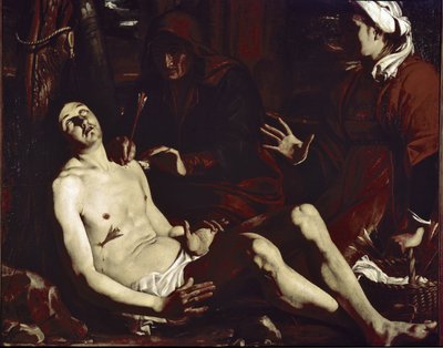 Der heilige Sebastian wird von den heiligen Frauen geheilt von Luigi Miradori