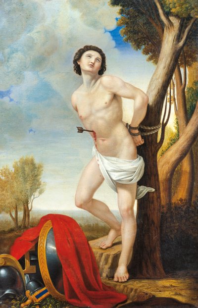 Martyrium des Hl. Sebastian, von Luigi Asioli (1817-77) von Luigi Asioli