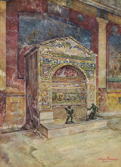 Pompeji: Haus des kleinen Brunnens, Mosaikbrunnen von Luigi Bazzani