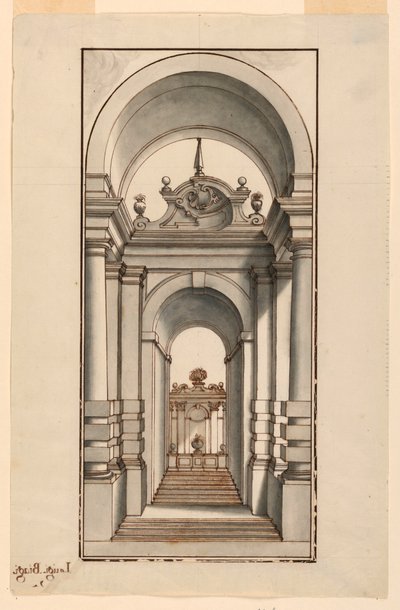 Eingangsbereich mit Treppen von Luigi Biagi