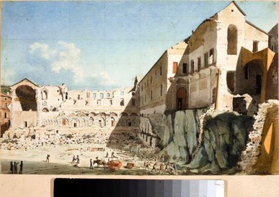 Baustelle des Abrisses der Kirche und des Klosters von Saint Dominica in Genua von Luigi Garibbo