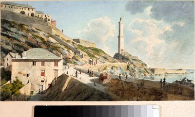 Die Lanterna, Leuchtturm der Stadt Genua von Luigi Garibbo