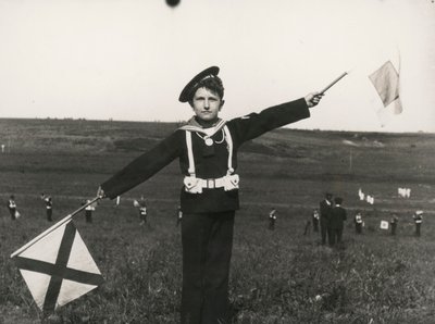 Balilla mit Signalen der Marine von Luigi Leoni