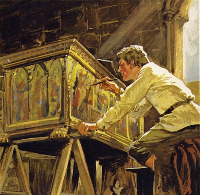 Duccio di Buoninsegna arbeitete in Siena und dekorierte Kisten von Luis Arcas Brauner