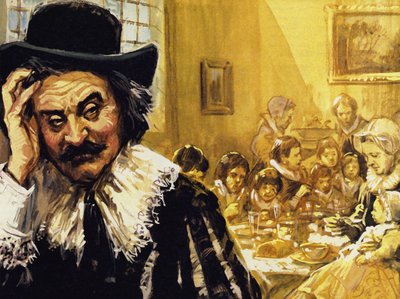 Hals hatte Schwierigkeiten, seine Kinder zu ernähren, als er in Not geriet von Luis Arcas Brauner