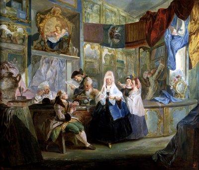 Der Seidenladen von Luis Paret y Alcazar