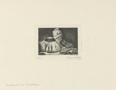 Lesender Mann von Lukas van Hoger (signed by artist)