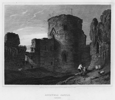 Bothwell Castle, Clydesdale (Gravur) von Luke (after) Clennell