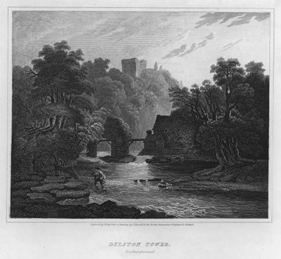 Dilston Tower, Northumberland von Luke (after) Clennell