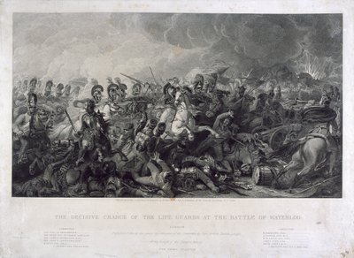 Der entscheidende Angriff der Life Guards bei Waterloo von Luke (after) Clennell