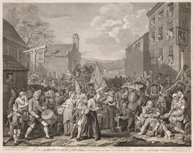Marsch nach Finchley im Jahr 1746 Nach Hogarth, 1750 von Luke Sullivan