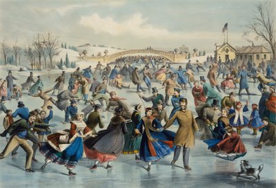 Central Park, Winter - Der Eislaufteich, 1862 von Lyman Wetmore Atwater