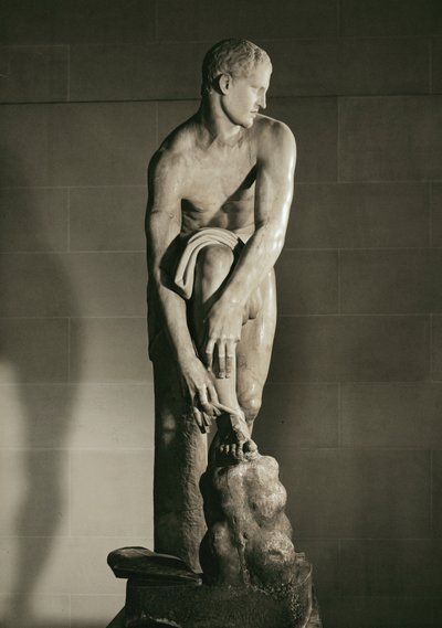 Hermes bindet seine Sandale von Lysippos (after)