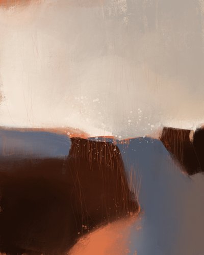 Abstrakter Canyon-Passage von MANSI SAXENA