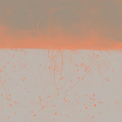 Abstrakter orangefarbener Horizont von MANSI SAXENA