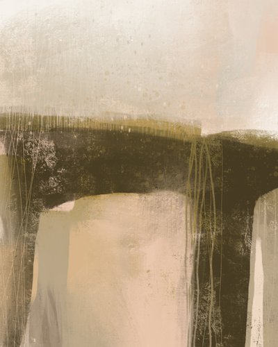 Erdige abstrakte Landschaft von MANSI SAXENA