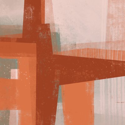 Geometrische Rostschichten von MANSI SAXENA