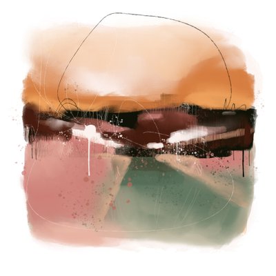 Weicher abstrakter Horizont von MANSI SAXENA