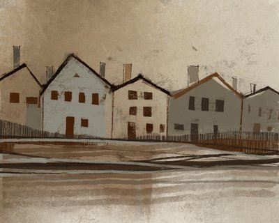 Dorfstraßen-Reflexion von MANSI SAXENA