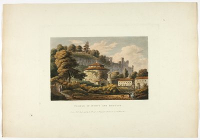 Tempel des Remus und Romulus, Platte sechzehn aus den Ruinen von Rom von M. Dubourg