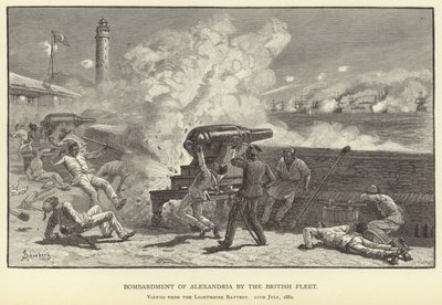 Bombardierung von Alexandria durch die britische Flotte von M. Schonberg