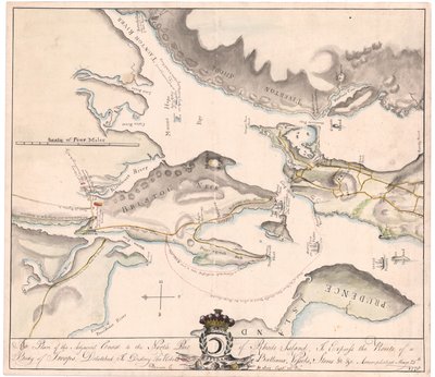 Plan von Rhode Island von Seix von M. Seix