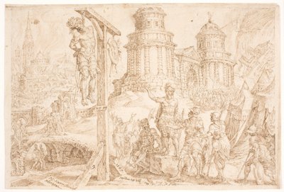 Zerstörung von Aj und die Hinrichtung des Königs von Maarten van Heemskerck