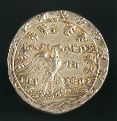 Tetradrachme von König Perseus von Makedonien, geprägt in Pella, Königreich Makedonien, Rückseite, ca. 179-168 v. Chr. (Silber) von Macedonian
