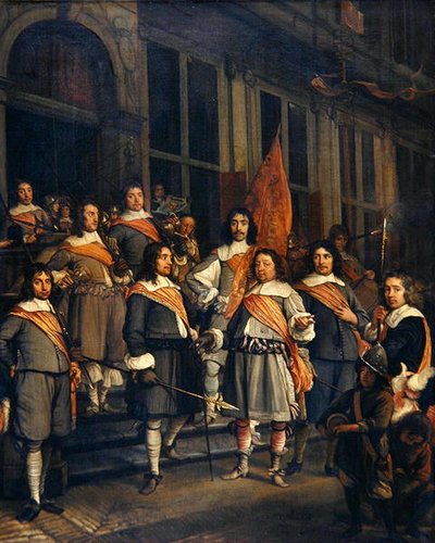 Eine Kompanie der Haager Arkebusiere von Maerten Lengele
