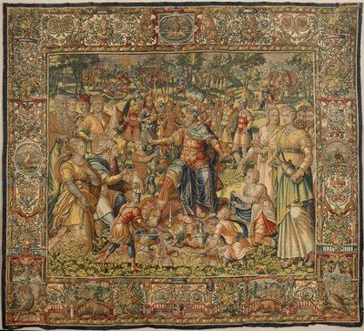 Geschichte von Gideon, Ende 16. Jahrhundert (Seide und Wolle) von Maerten van Heemskerck