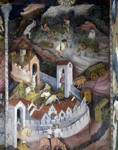 Monat Dezember, Zyklus der Monate von Maestro (attr. to) Venceslao