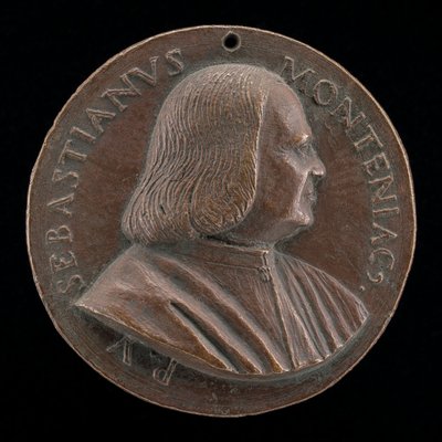 Sebastiano Montagnacco, gestorben 1540, venezianischer Patrizier [Vorderseite], 1520-1530 von Maffeo Olivieri