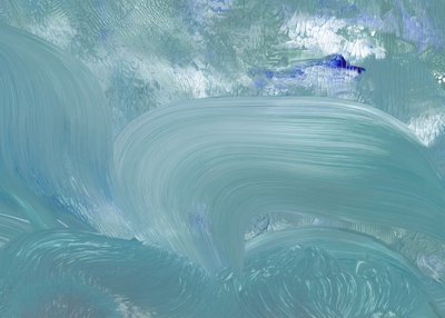 Blaue Flüssige Wellen von Maira Ribena