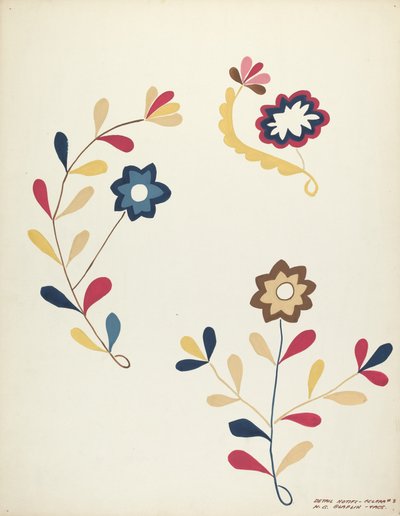 Entwurf aus dem vorgeschlagenen Portfolio, 1935-1942 von Majel G. Claflin