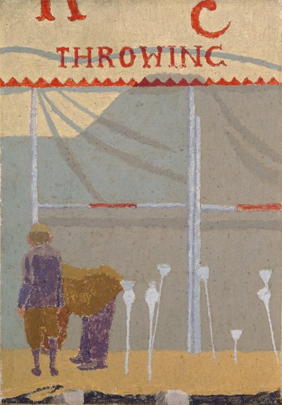 Die Kokosnuss-Schießbude, ca. 1920 von Malcolm Drummond