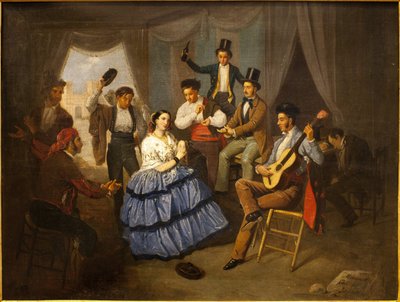 Tänzerin in einem Karnevalshaus von Manuel Cabral y Aguado Bejarano
