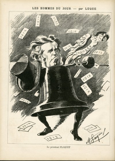Illustration von Manuel Luque (1854-1919) für das Titelblatt von La Caricature (1880) von Manuel Luque