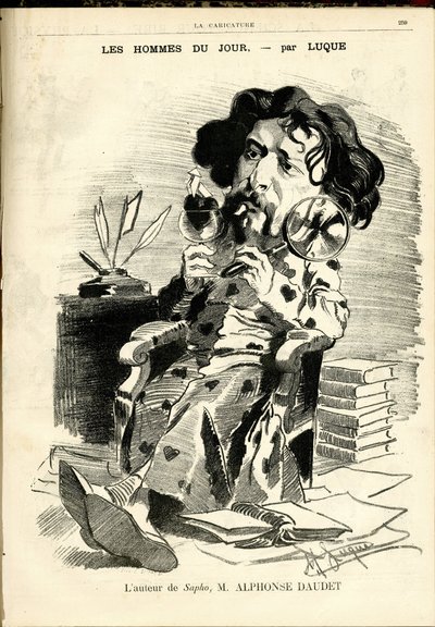 Illustration von Manuel Luque (1854-1919) für das Titelblatt von La Caricature (1880) von Manuel Luque