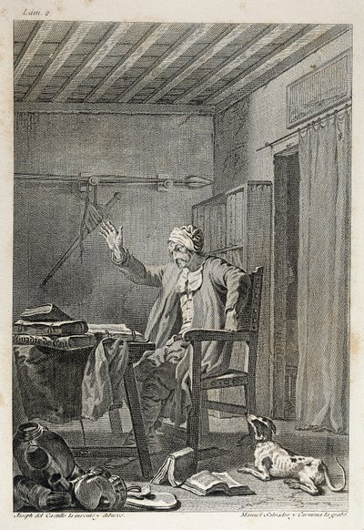 Die Figur und die Suche des berühmten Ritters Don Quijote von Manuel Salvador Carmona