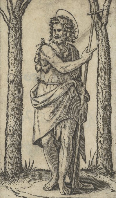 Johannes der Täufer mit einem Stab, aus der Serie 