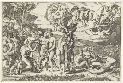 Das Urteil des Paris von Marcantonio Raimondi