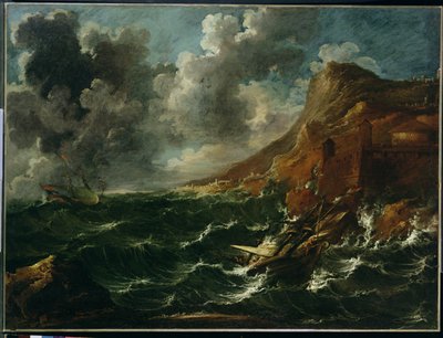 Schiffe in einem Sturm von Marco Ricci